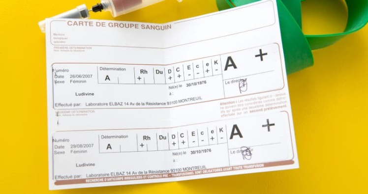 Carte de groupe sanguin : comment l’obtenir et à quel prix ?