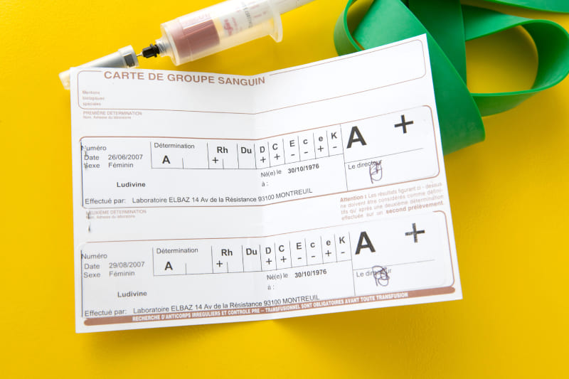 Carte de groupe sanguin : comment l’obtenir et à quel prix ?