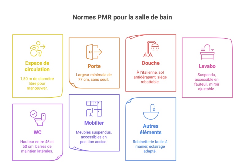 Équipements salle de bain handicapé : que faut-il installer ?