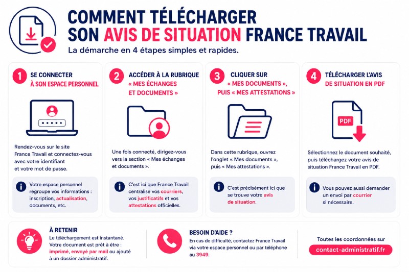 Avis de situation France Travail : où le trouver ?