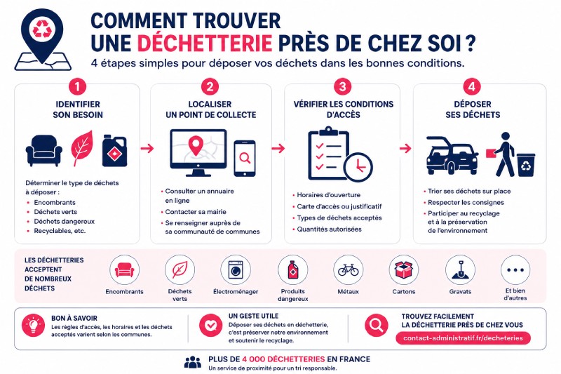 Comment trouver une déchetterie autour de moi ?