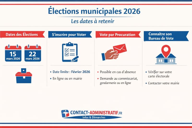 Élections municipales 2026 : dates et calendrier officiel des deux tours