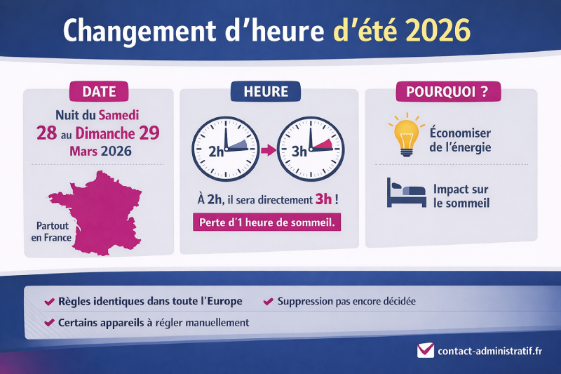 Changement d’heure d’été 2026 : date, heure et ce qu’il faut savoir